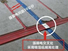 容易开裂15、电线开槽横平